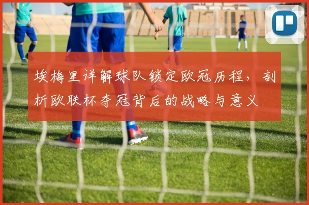 埃梅里详解球队锁定欧冠历程,剖析欧联杯夺冠背后的战略与意义